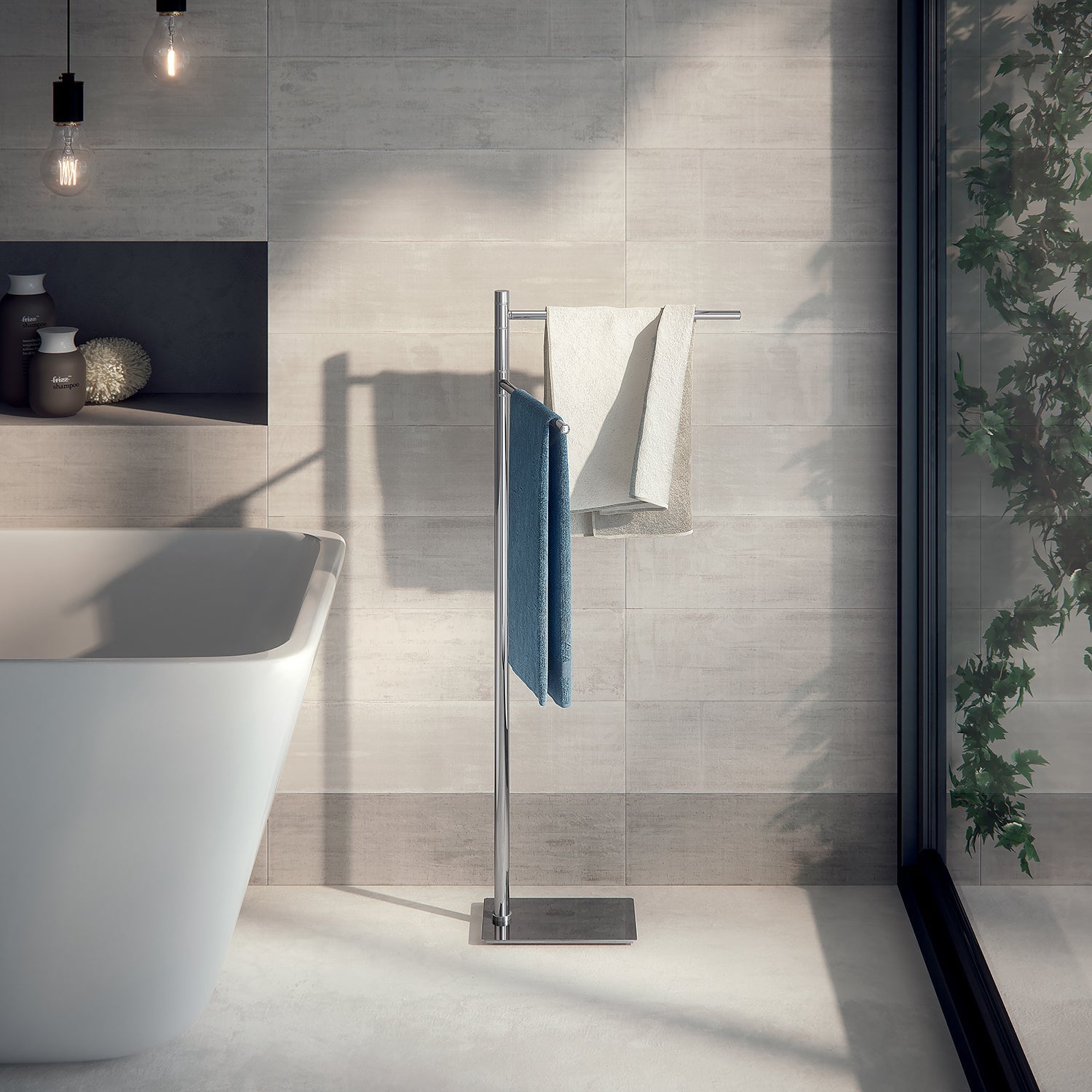  Piantana portasciugamani in Acciaio Inox Gedy serie Trilly - Cromato