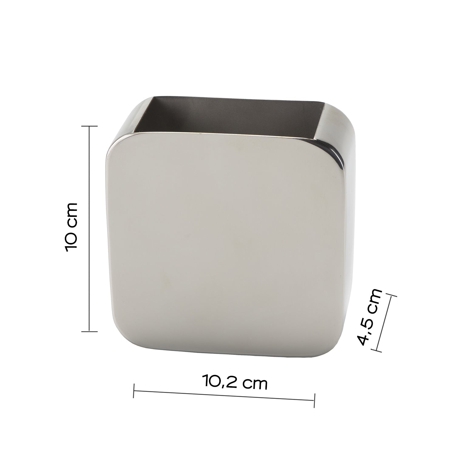  Portaspazzolini in Acciaio Inox Gedy serie Polaris - Lucido