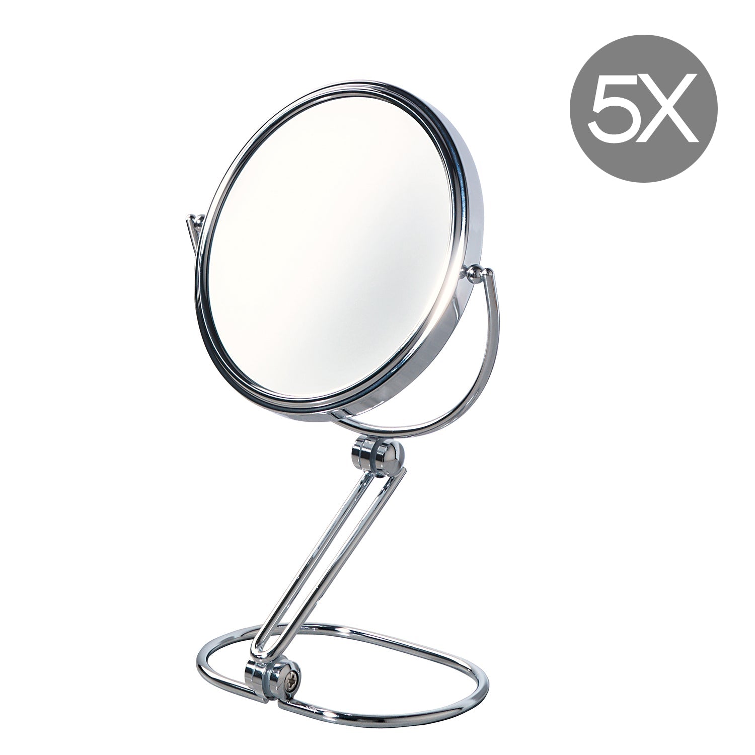  Specchio ingranditore 5X da appoggio - Cromato by CeramicStore | Lo specialista del tuo bagno