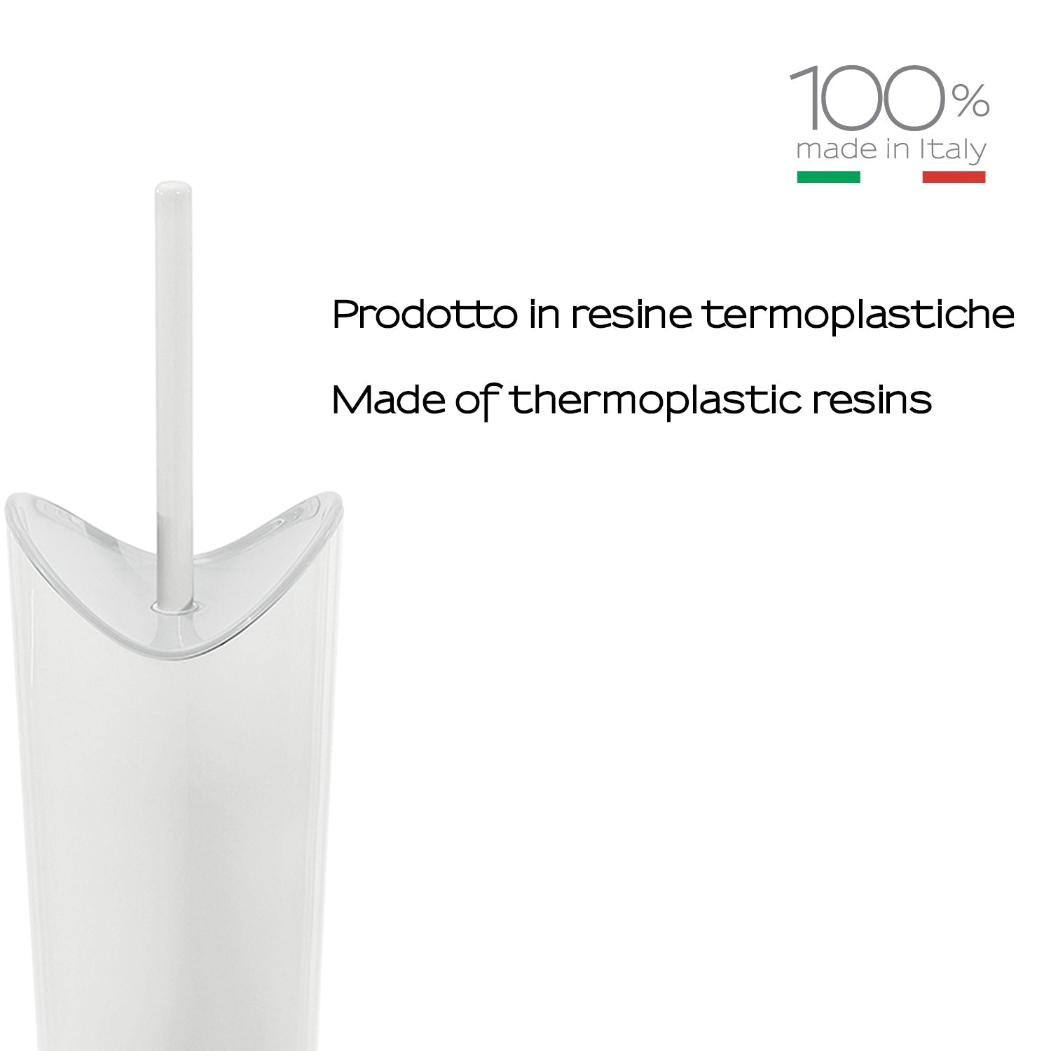  Scopino da appoggio Gedy serie Moby - Bianco by CeramicStore | Lo specialista del tuo bagno