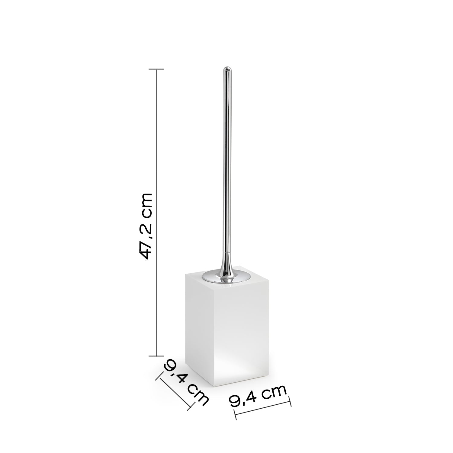  Scopino in resina e sabbia Gedy serie Sofia - Bianco by CeramicStore | Lo specialista del tuo bagno