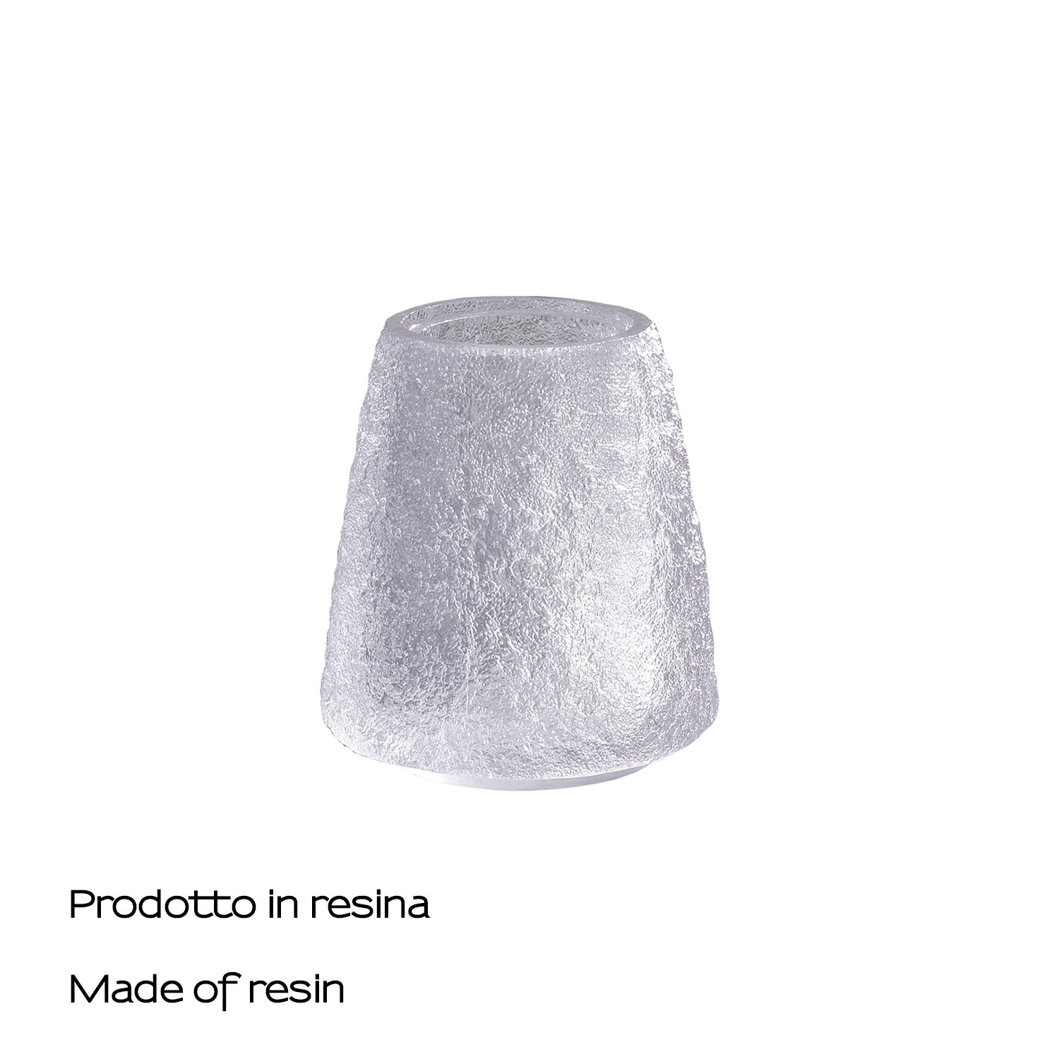  Portaspazzolini in resina Gedy serie Irina - Bianco