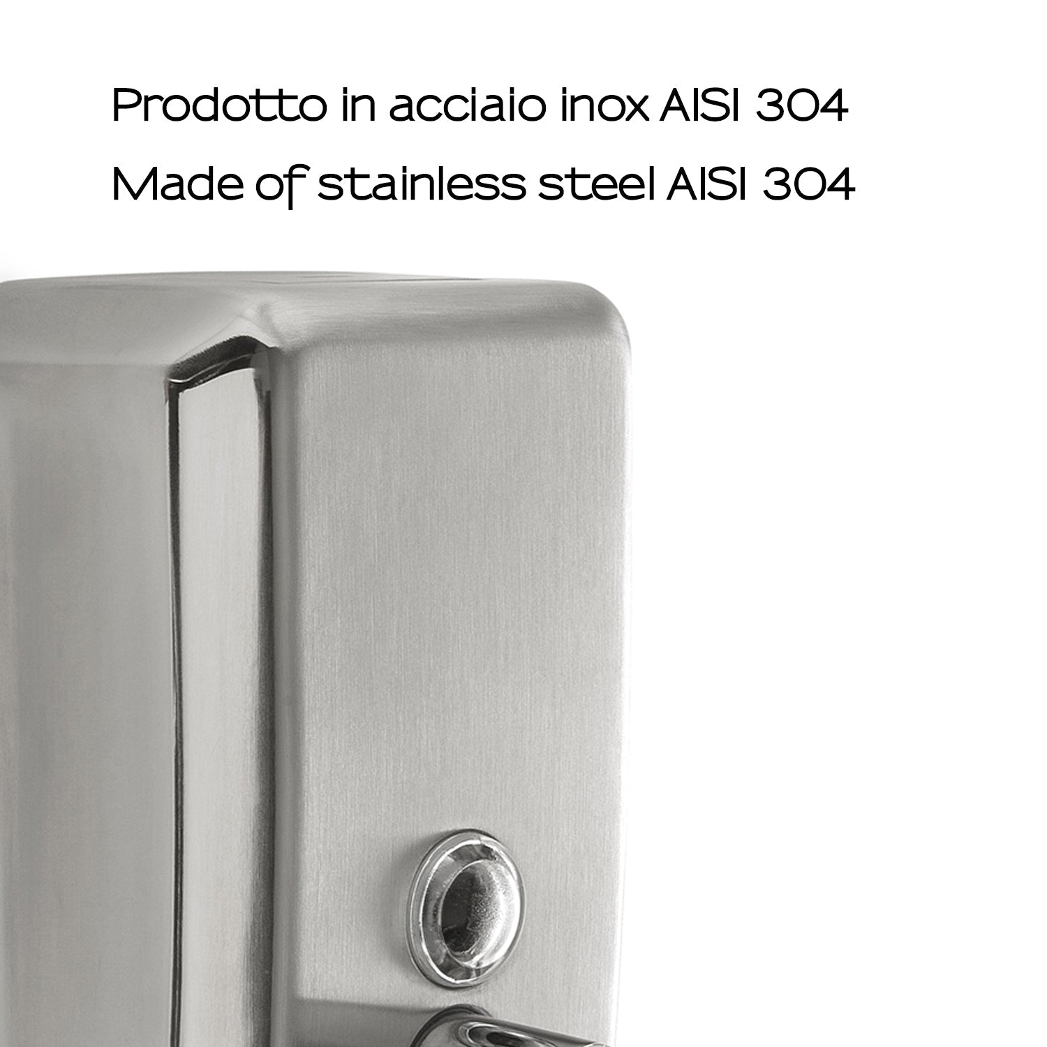  Dispenser sapone in Acciaio Inox AISI 304 modello Eposa di Gedy da 500 ml - Lucido/Spazzolato by CeramicStore | Lo specialista del tuo bagno