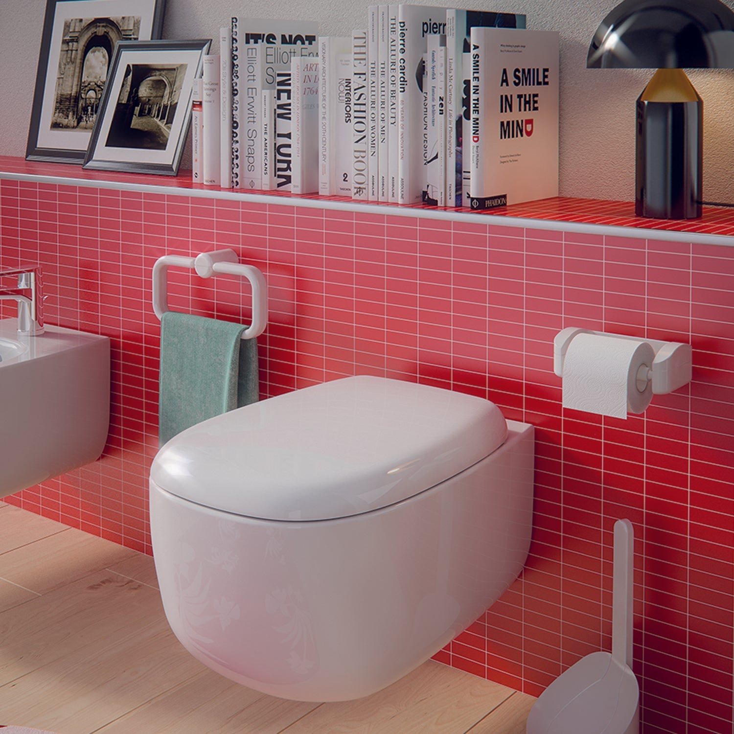  Porta carta igienica a muro di Gedy serie 2900 - Bianco