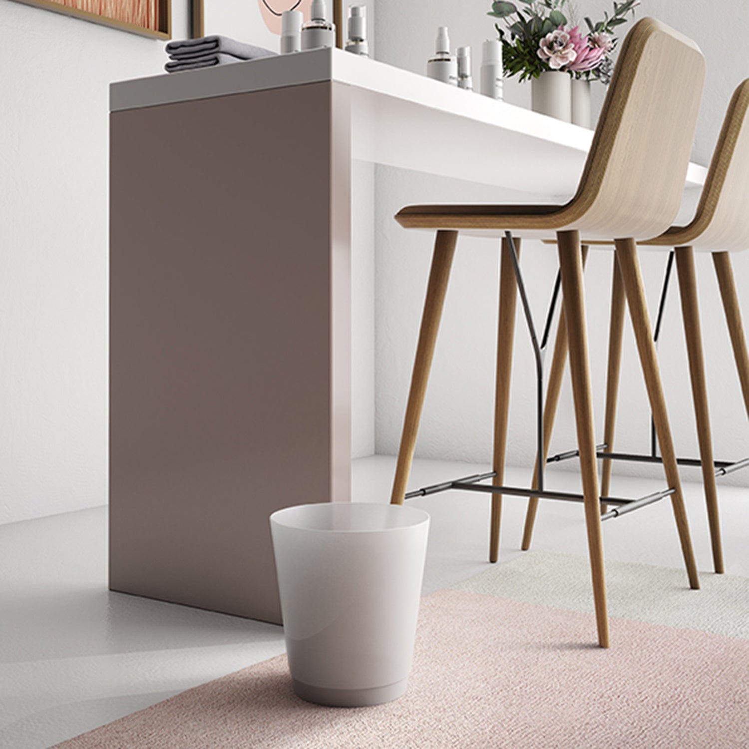  Gettacarta 6 litri Gedy modello Venezia in Resine termoplastiche - Bianco by CeramicStore | Lo specialista del tuo bagno