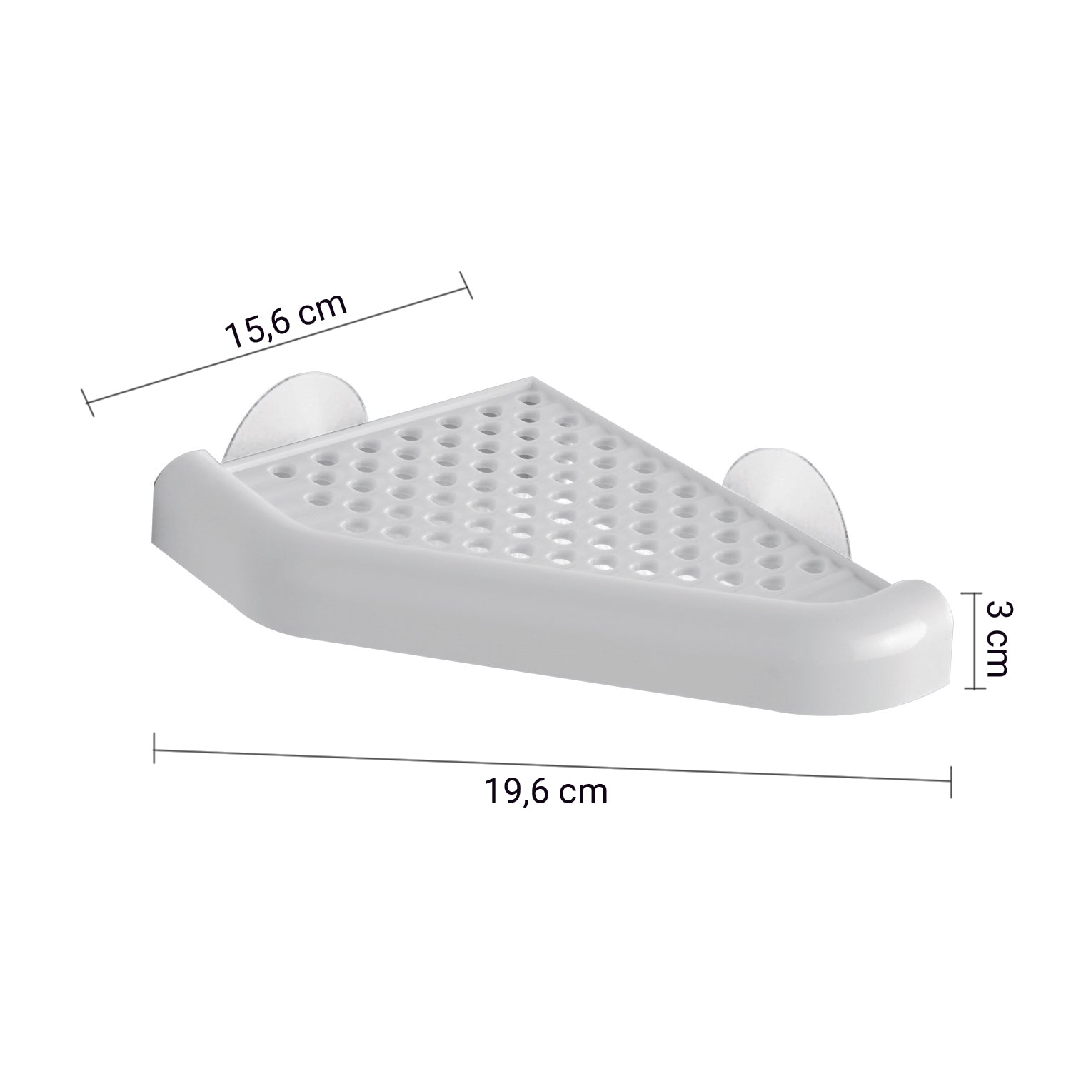  Portaoggetti angolare doccia di Gedy serie Junior - Bianco by CeramicStore | Lo specialista del tuo bagno