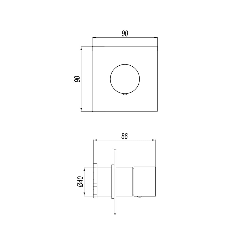 Miscelatore lavabo a muro personalizzabile RubiFlux serie Sculpt - varie finiture 2