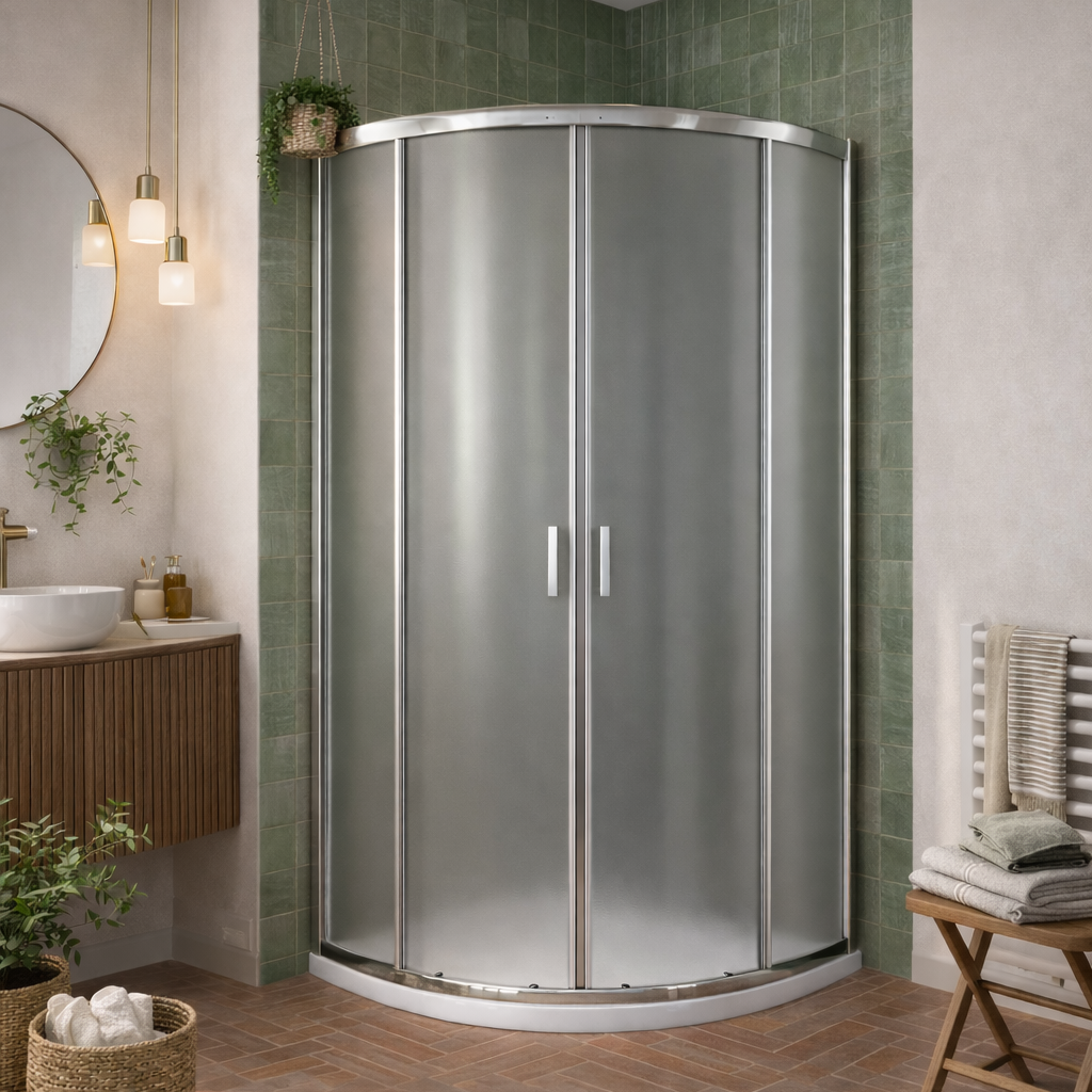 Box doccia semicircolare DocciaGo Ego 2.0 con porte scorrevoli 2