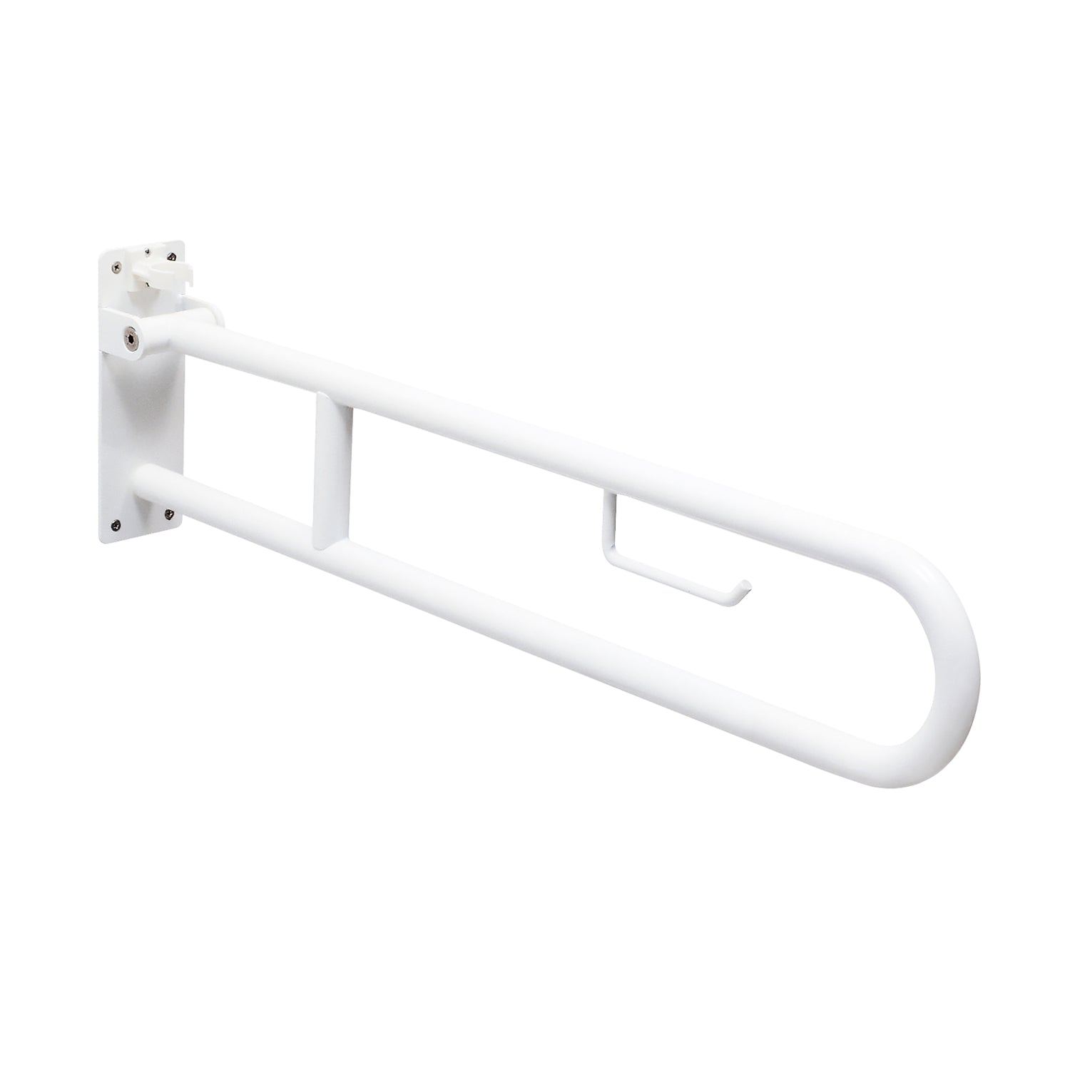 Appoggio ribaltabile con portarotolo modello Fortis di Gedy - Bianco