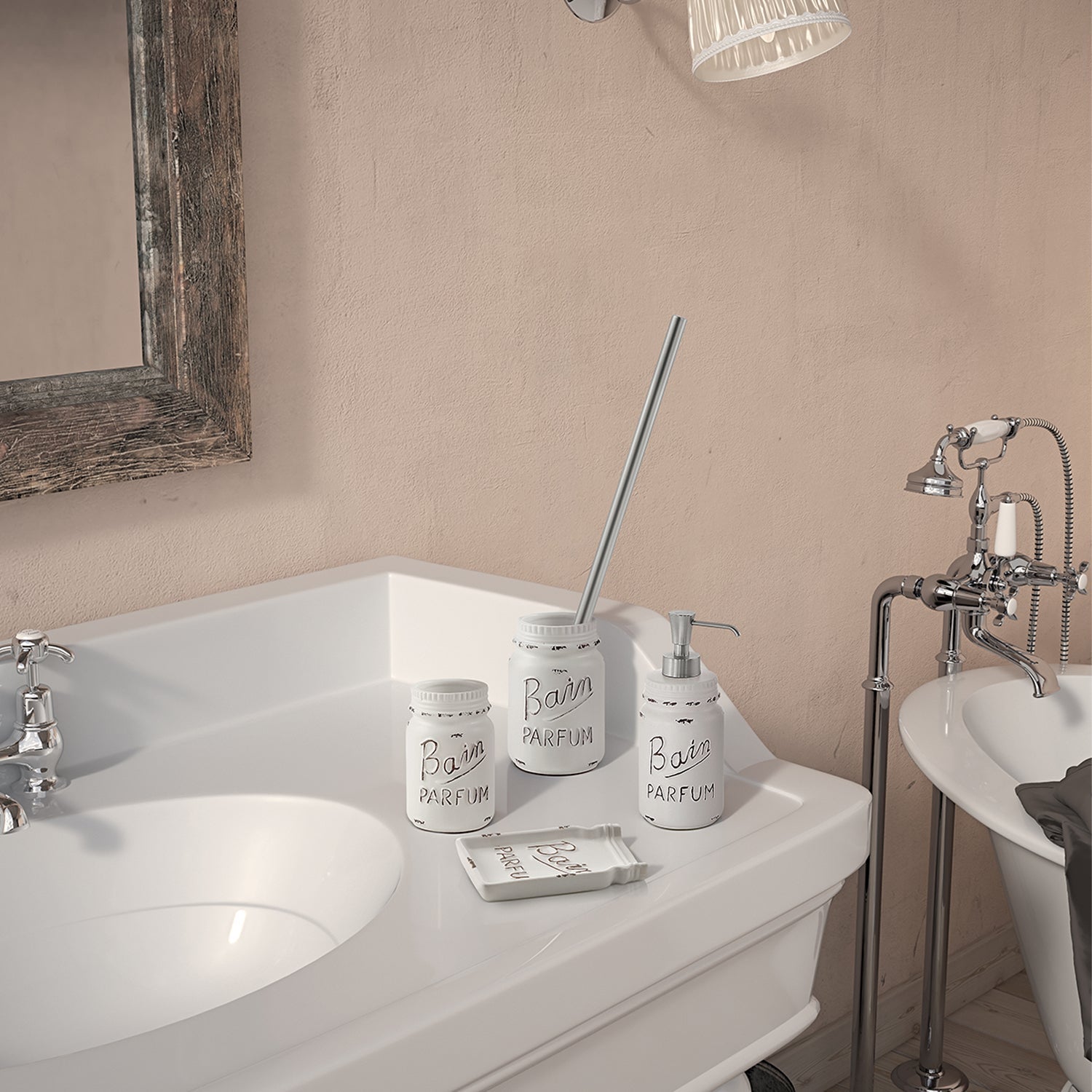  Portasapone in ceramica Gedy serie Catherine - Bianco