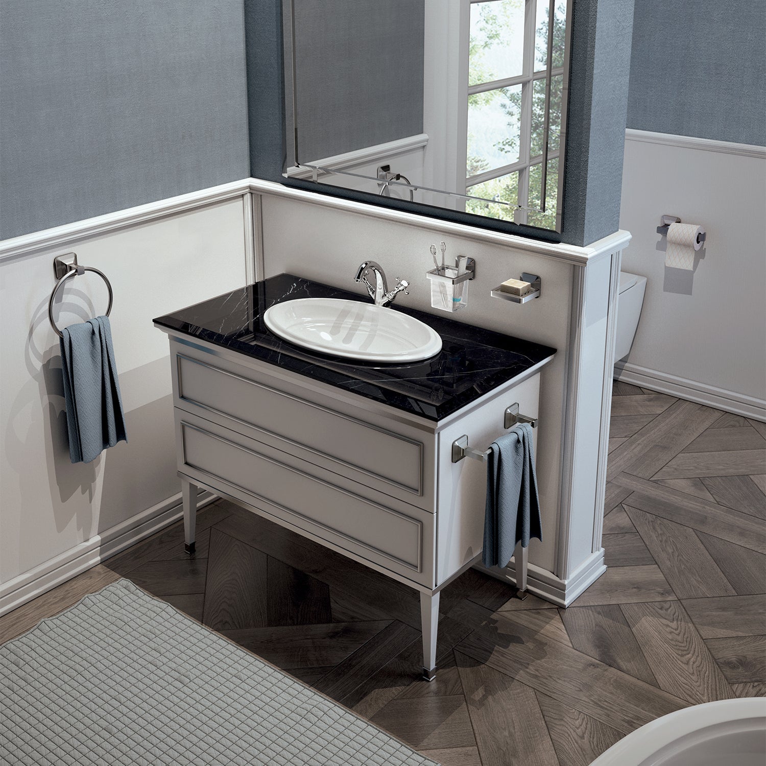  Portasalviette ad anello con ventosa Gedy Ventus cm 18.8x6x20.5 in Acciaio Inox by CeramicStore | Lo specialista del tuo bagno