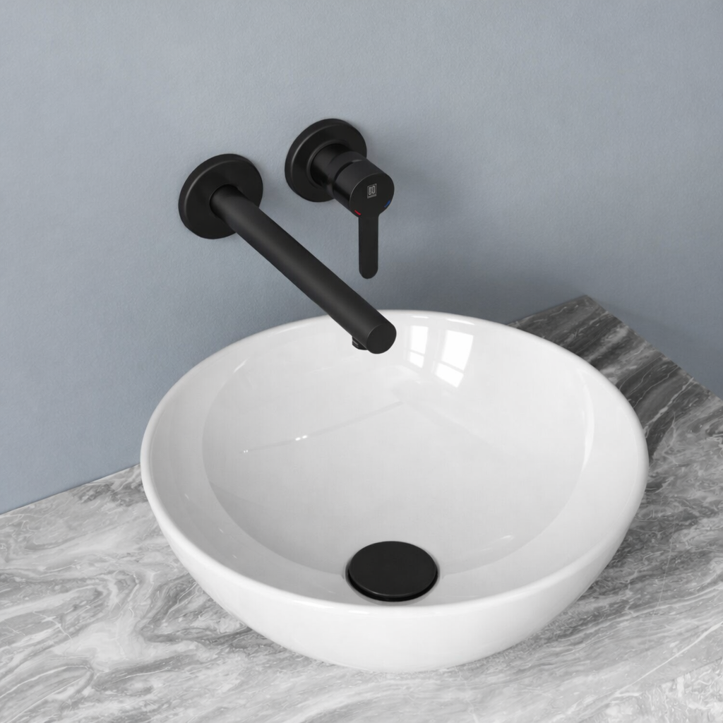 Miscelatore lavabo a muro RubiFlux serie Lume 2