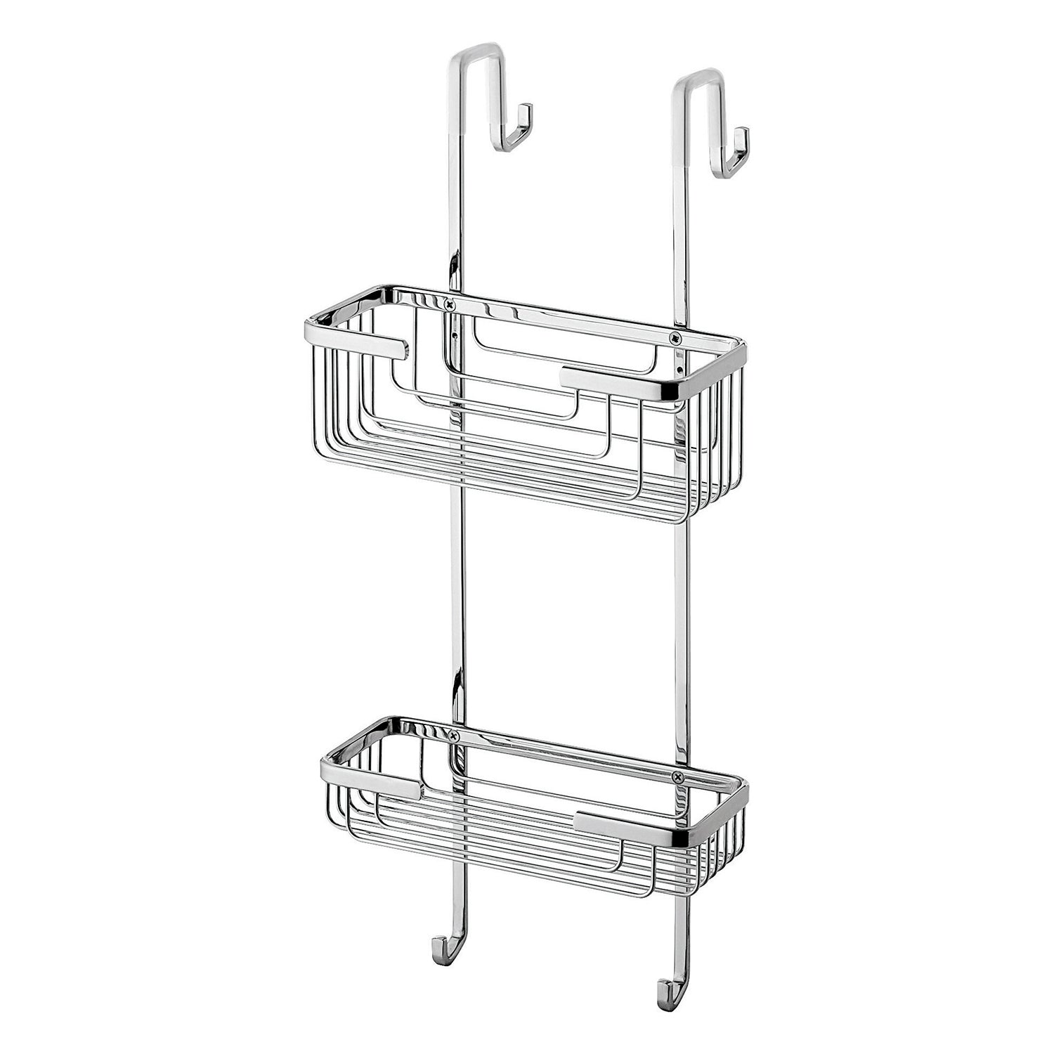 Portaoggetti doccia angolare a 2 ripiani modello Apollo di Gedy - Cromato by CeramicStore | Lo specialista del tuo bagno