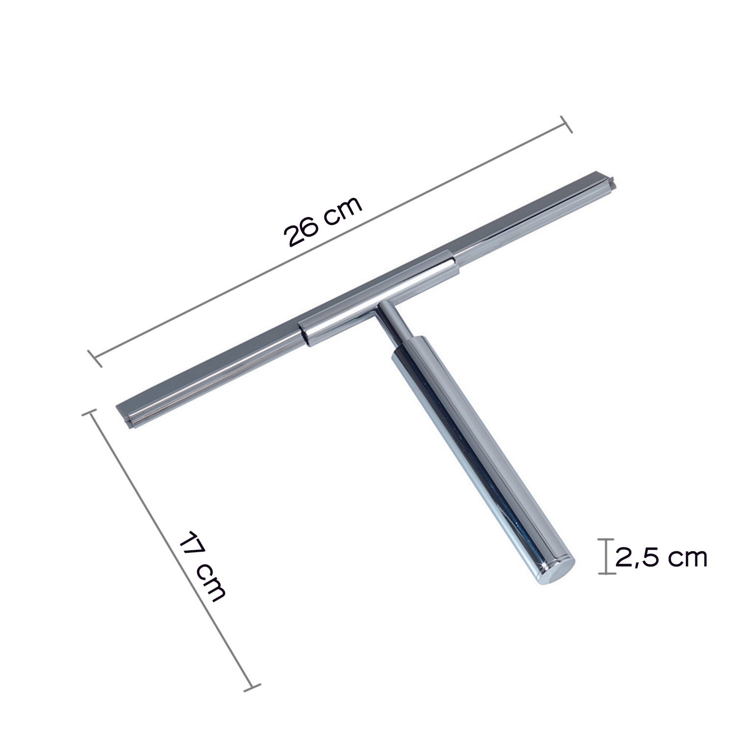  Set tergivetro e gancio modello Thor di Gedy - Cromato by CeramicStore | Lo specialista del tuo bagno