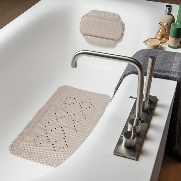  Cuscino da bagno per vasca in PVC modello Alaska colore Tortora by CeramicStore | Lo specialista del tuo bagno