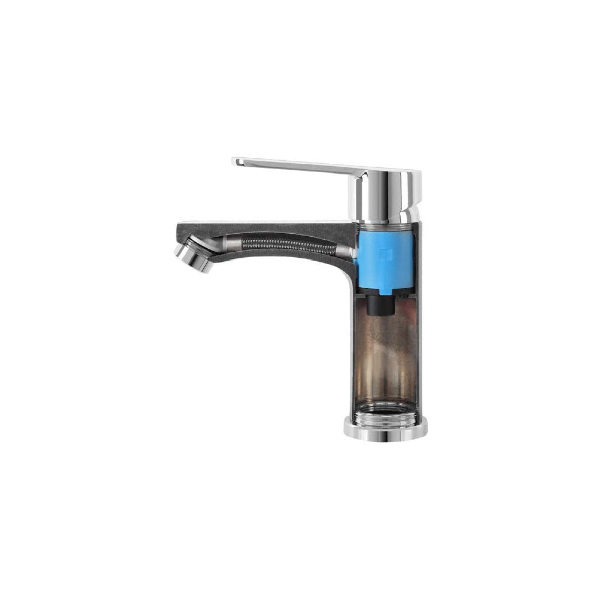 Miscelatore lavabo Gard monocomando cromato con piletta clic-clac 3