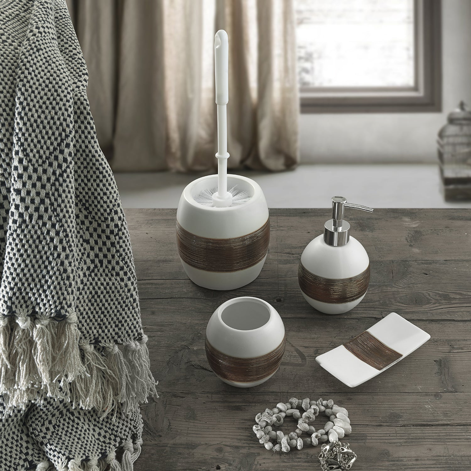  Dosasapone in ceramica Gedy serie Alexia - Bianco