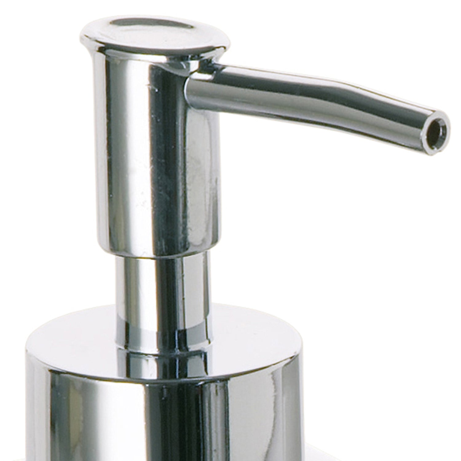  Dosasapone in ceramica con erogatore cromato Gedy serie Verbena - Bianco