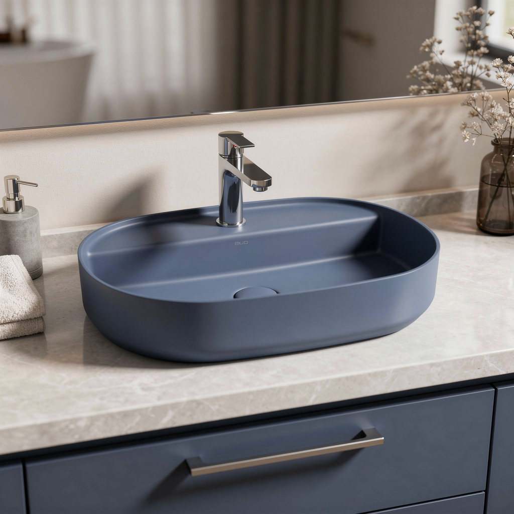 Lavabo appoggio colorato bagno moderno serie Infinity