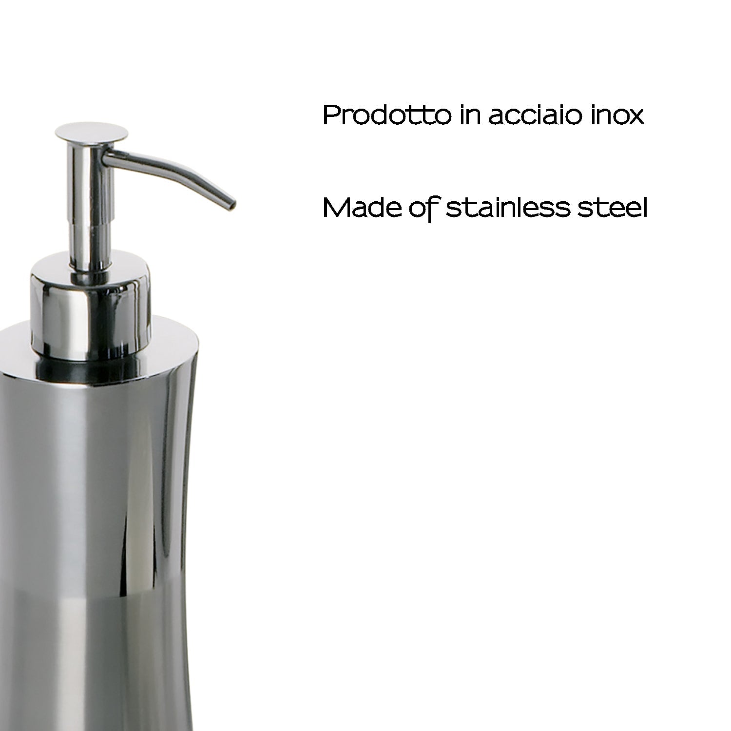  Dispenser sapone in Acciaio Inox Gedy serie Primula - Lucido/Spazzolato