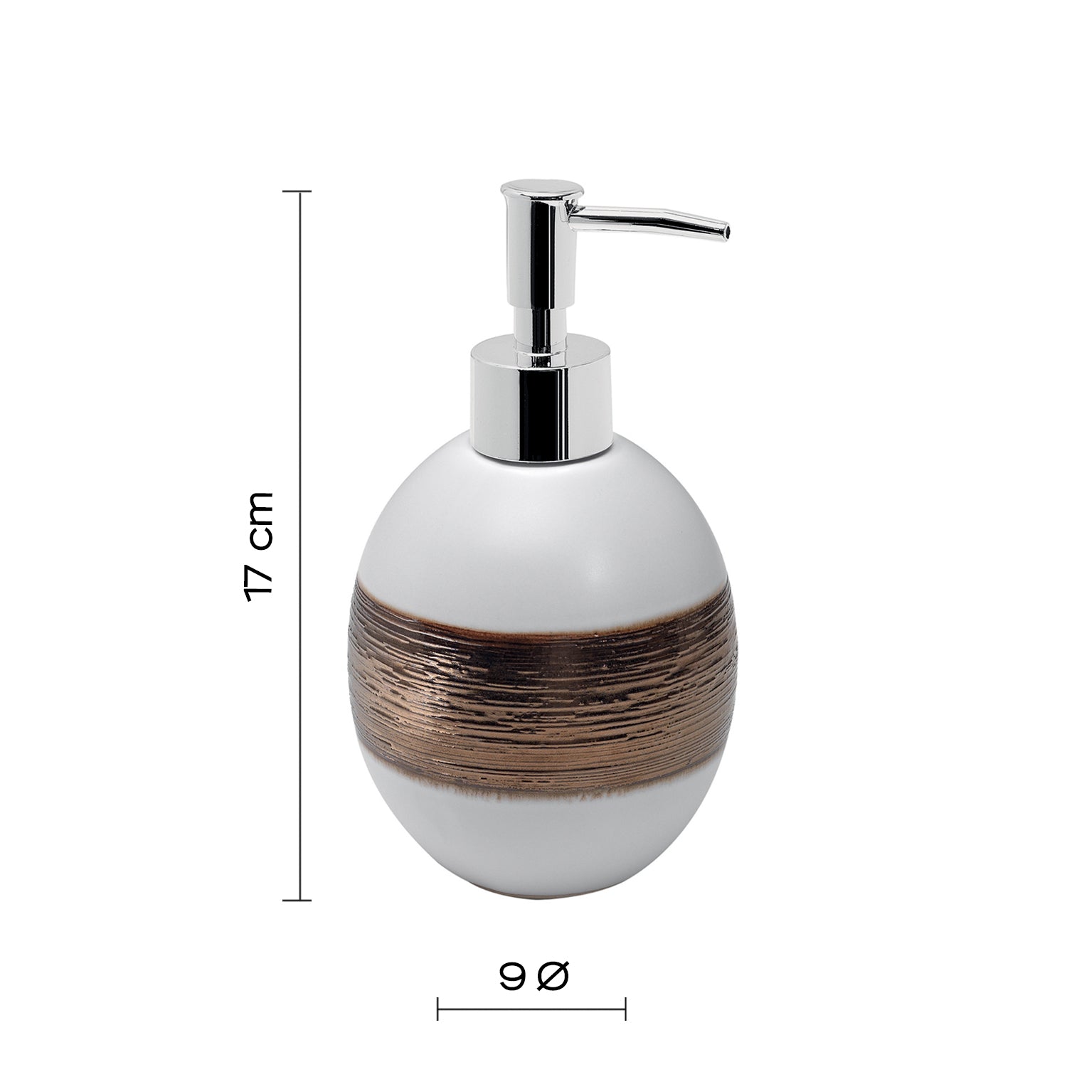  Dosasapone in ceramica Gedy serie Alexia - Bianco