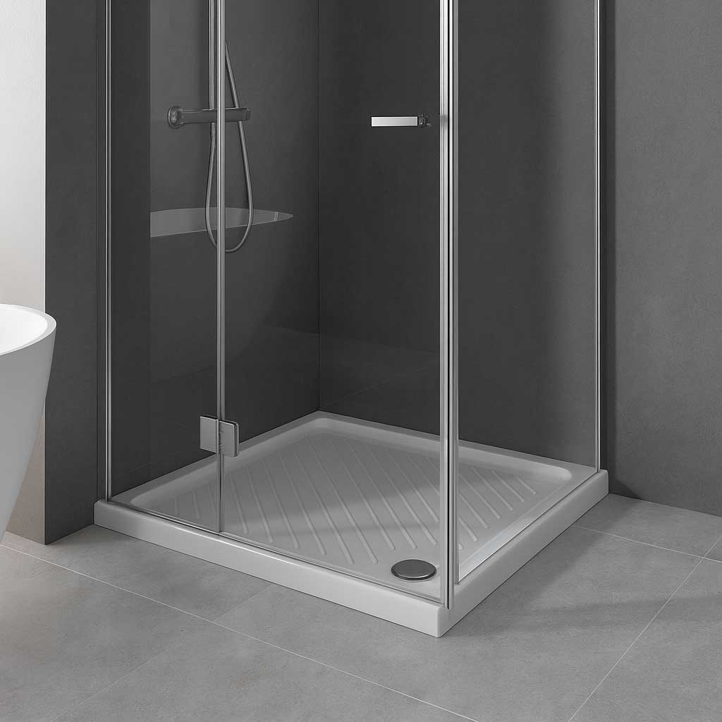 Piatto doccia Dolomite in Ceramica 80x100 Altezza 7 cm rettangolare modello Gemma 2