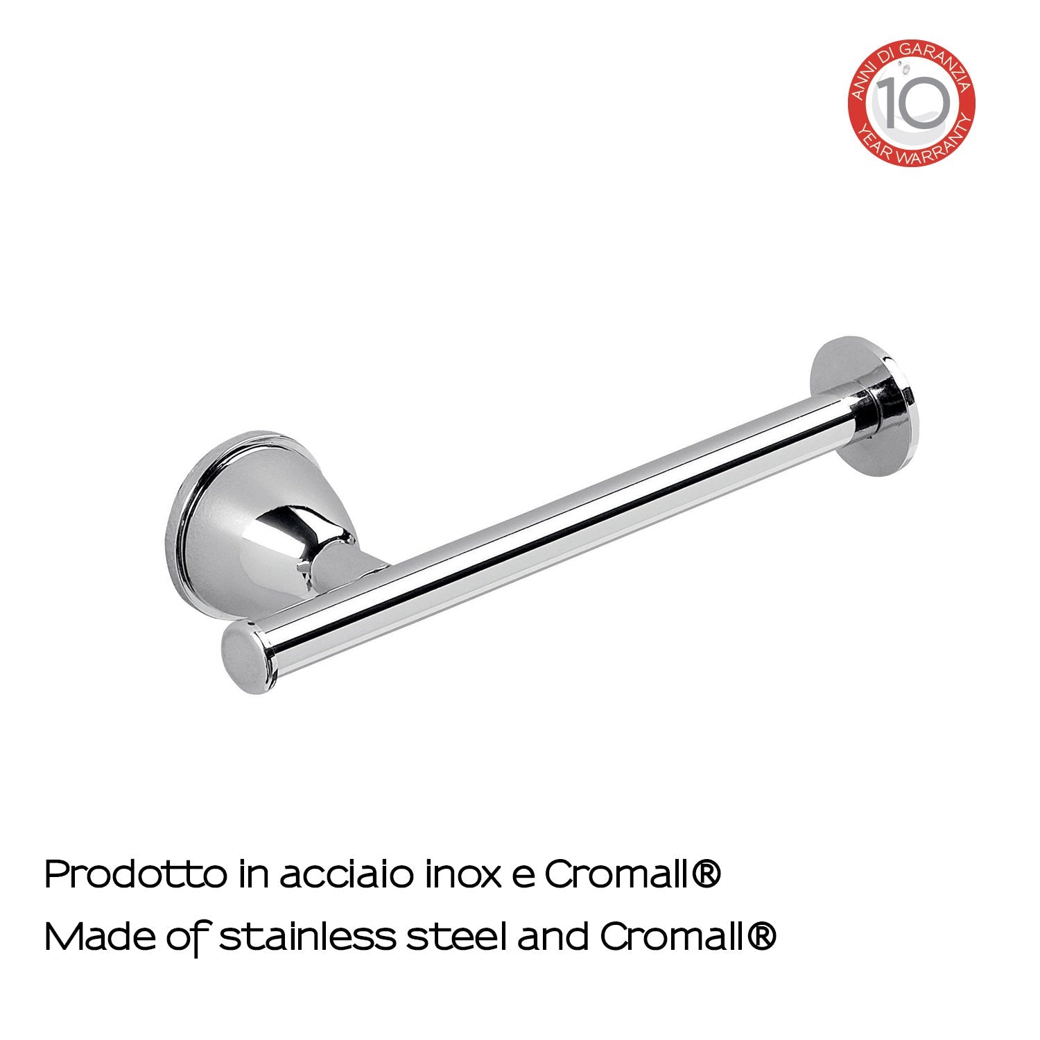  Porta carta igienica in Acciaio Inox Genziana di Gedy - Cromato