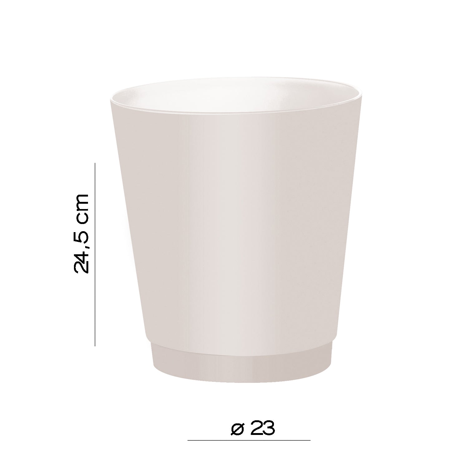  Gettacarta 6 litri Gedy modello Venezia in Resine termoplastiche - Bianco by CeramicStore | Lo specialista del tuo bagno