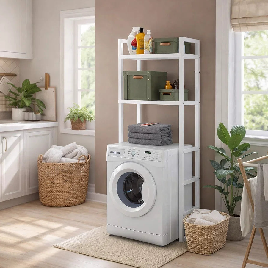 Scaffale sopralavatrice Cubi&Co Ecostyle in polipropilene - Effetto legno