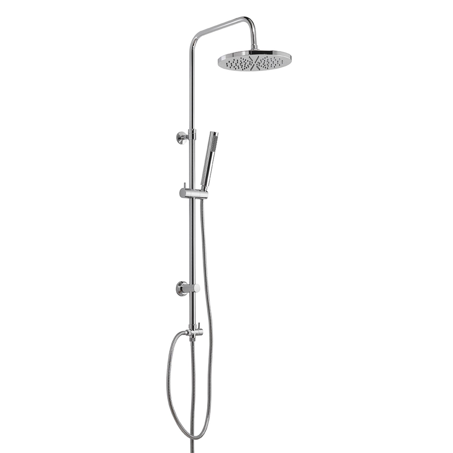 Colonna doccia con soffione 25 cm e doccetta modello Star 00 di Gedy - Cromato by CeramicStore | Lo specialista del tuo bagno