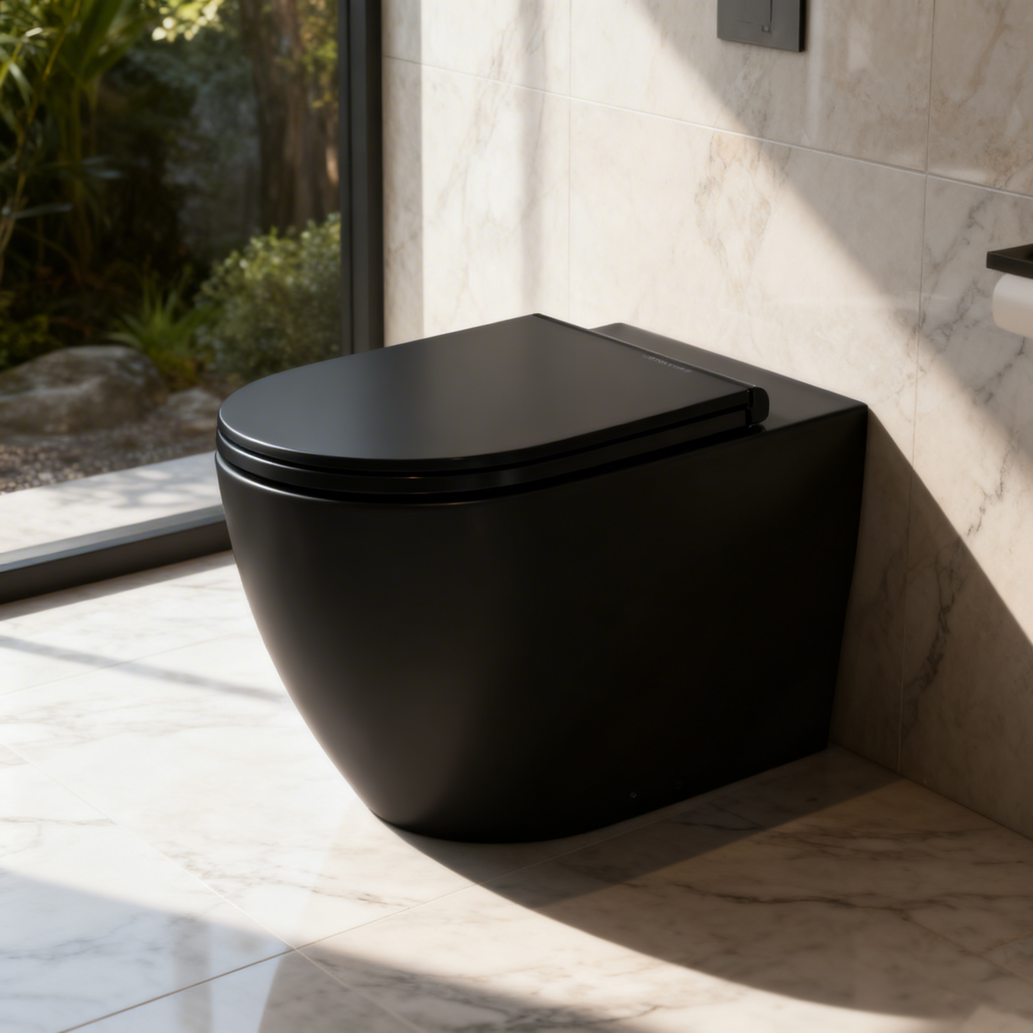Vaso filomuro rimless BathCore Infinity ceramica design moderno