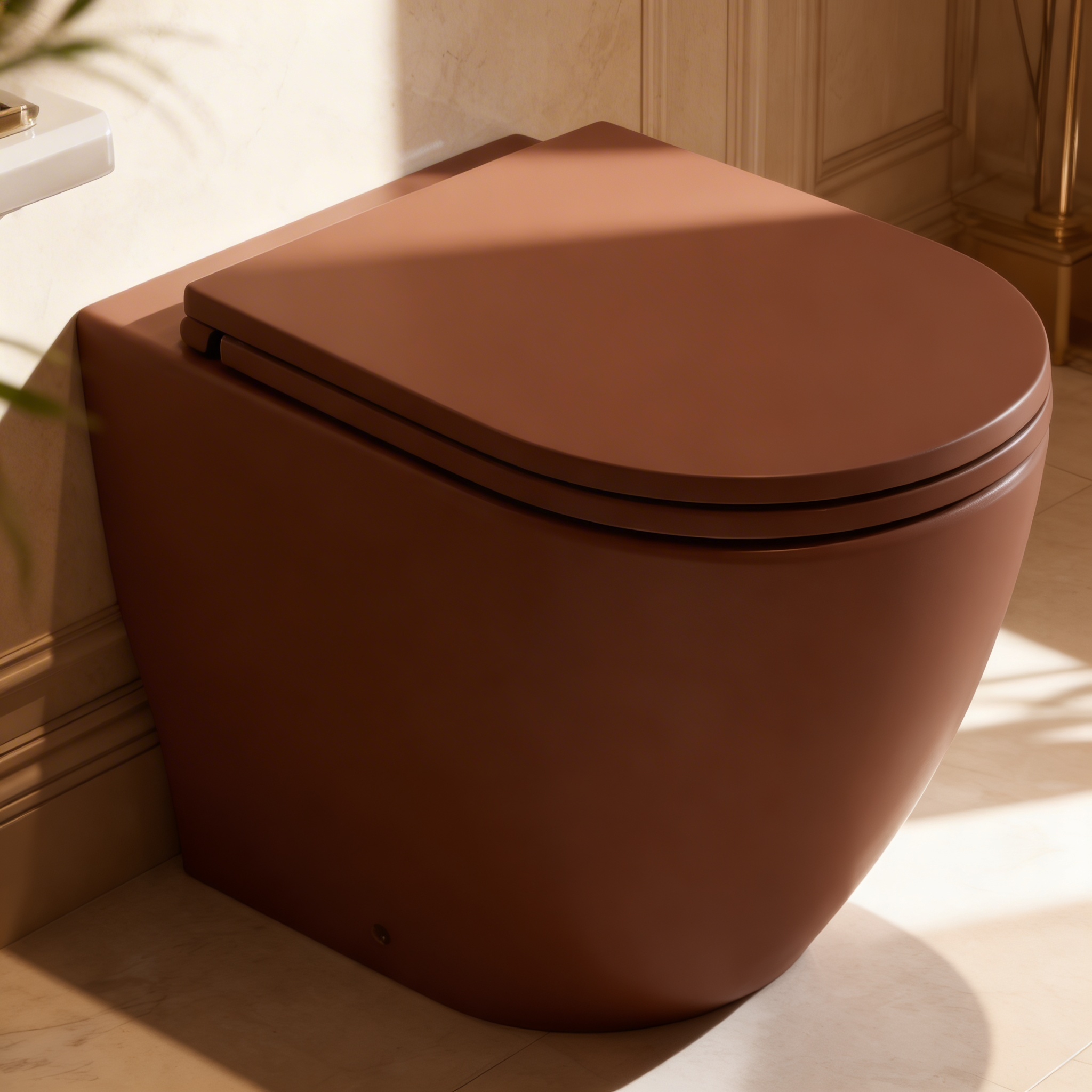 Vaso filomuro rimless BathCore Infinity ceramica design moderno
