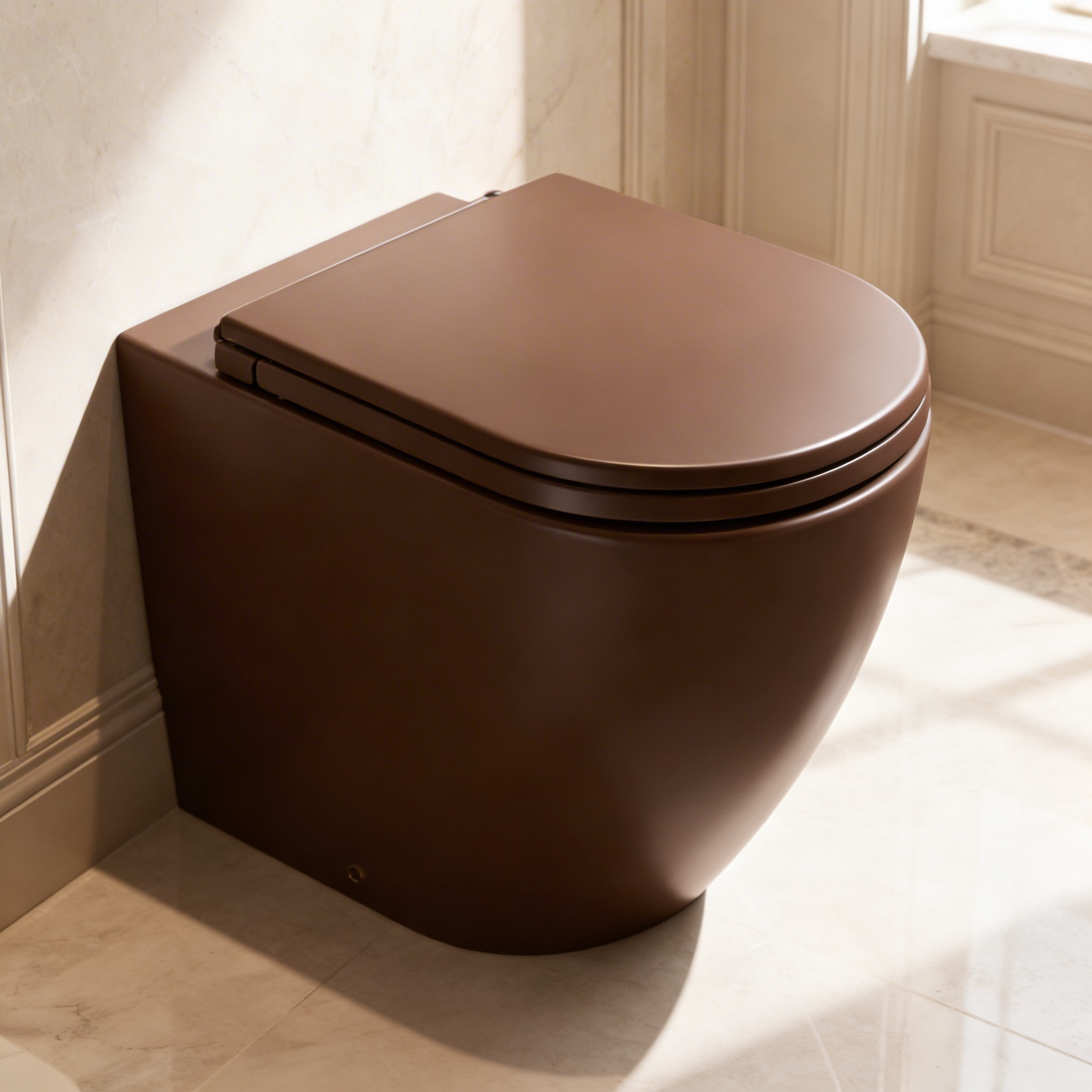 Vaso filomuro rimless BathCore Infinity ceramica design moderno