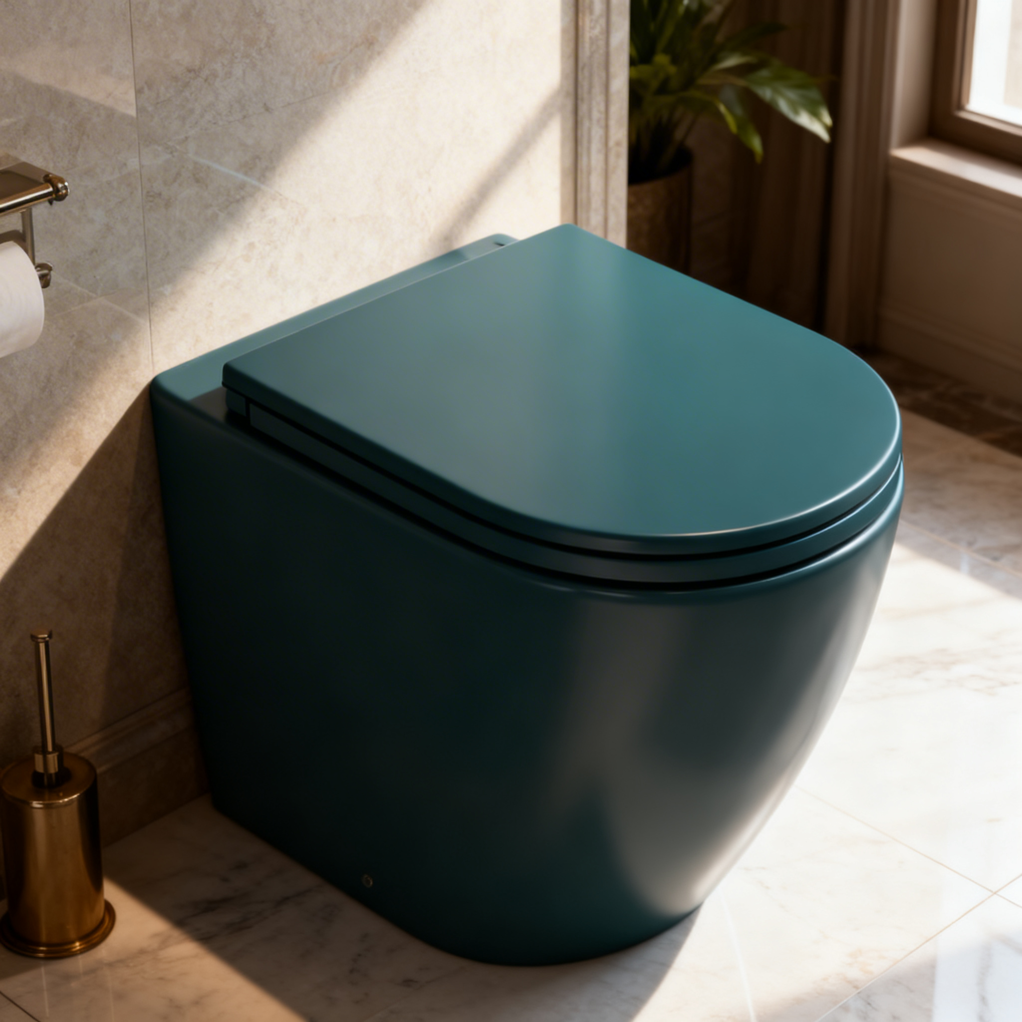 Vaso filomuro rimless BathCore Infinity ceramica design moderno
