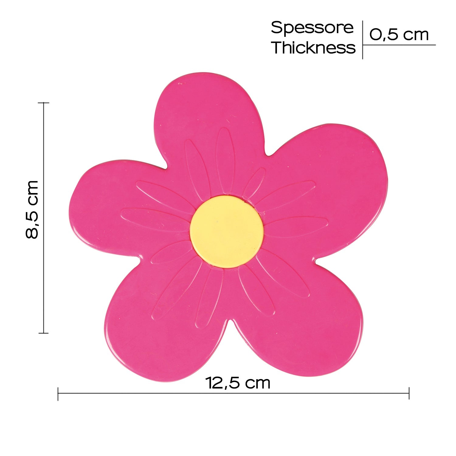  Tappeto antiscivolo doccia e vasca mini Daisy di Gedy - Rosa by CeramicStore | Lo specialista del tuo bagno