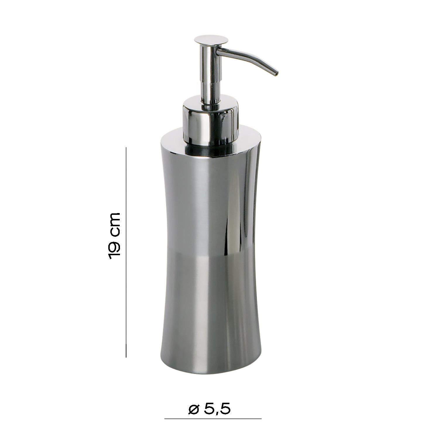  Dispenser sapone in Acciaio Inox Gedy serie Primula - Lucido/Spazzolato
