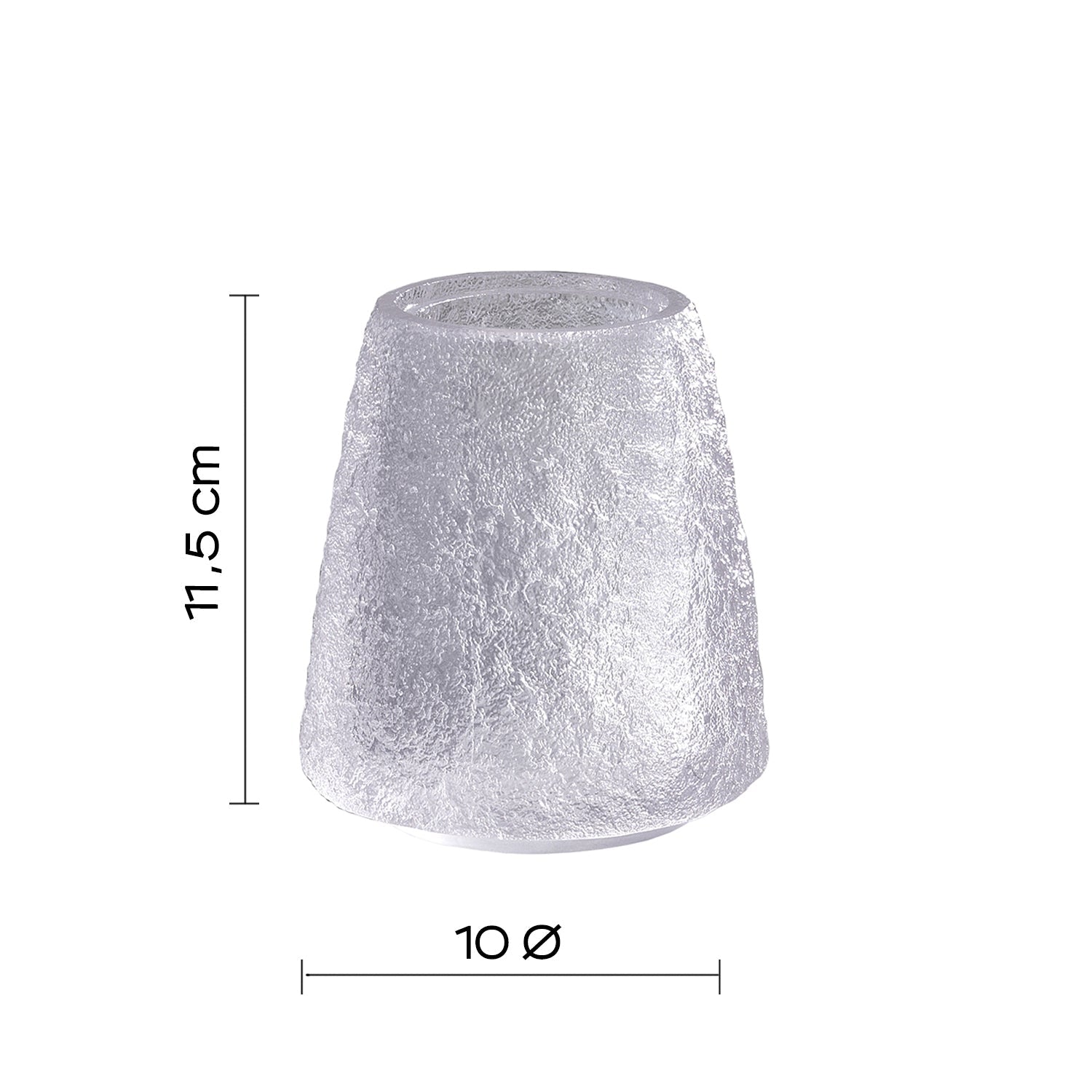  Portaspazzolini in resina Gedy serie Irina - Bianco