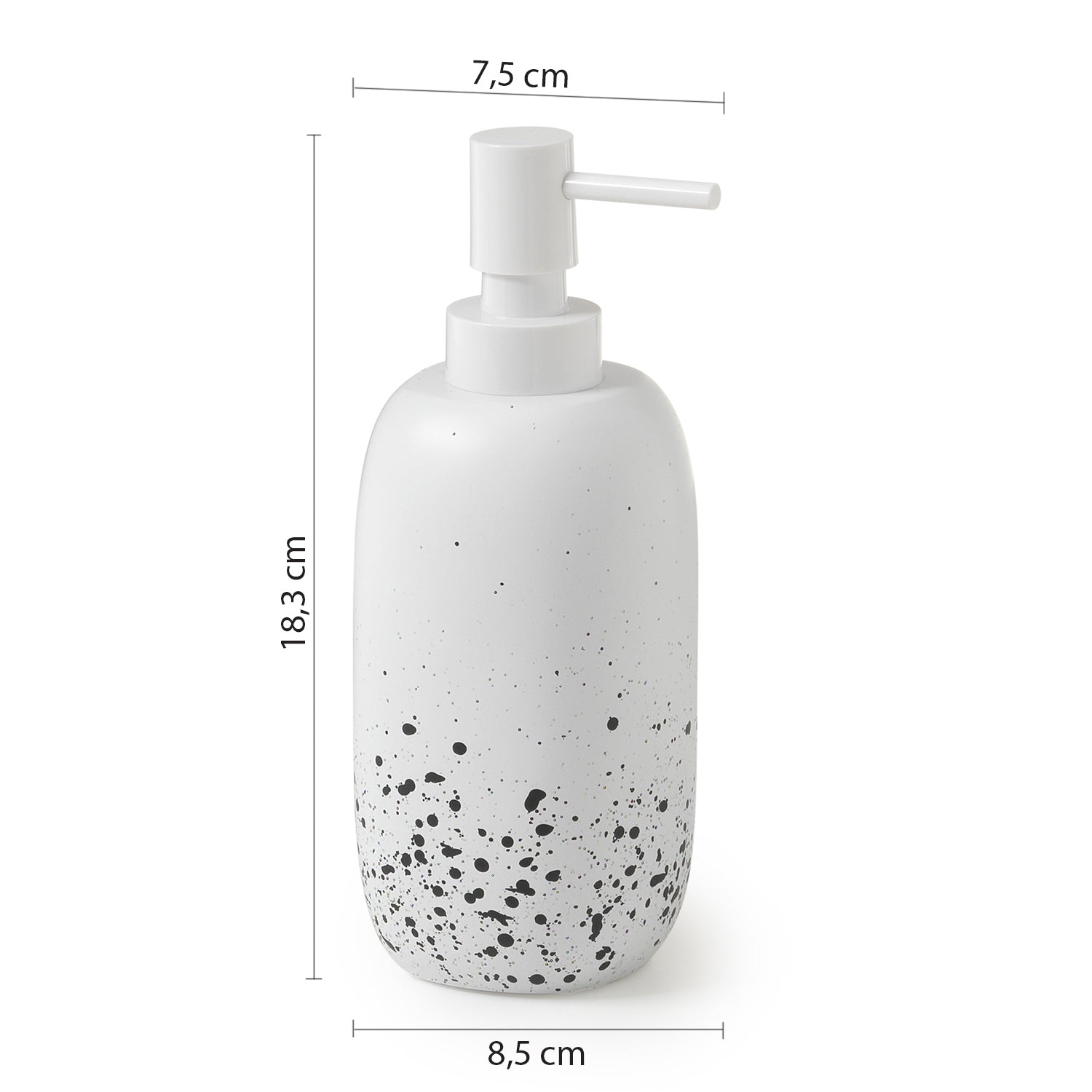  Dosasapone con dettagli neri Gedy serie Layla - Bianco