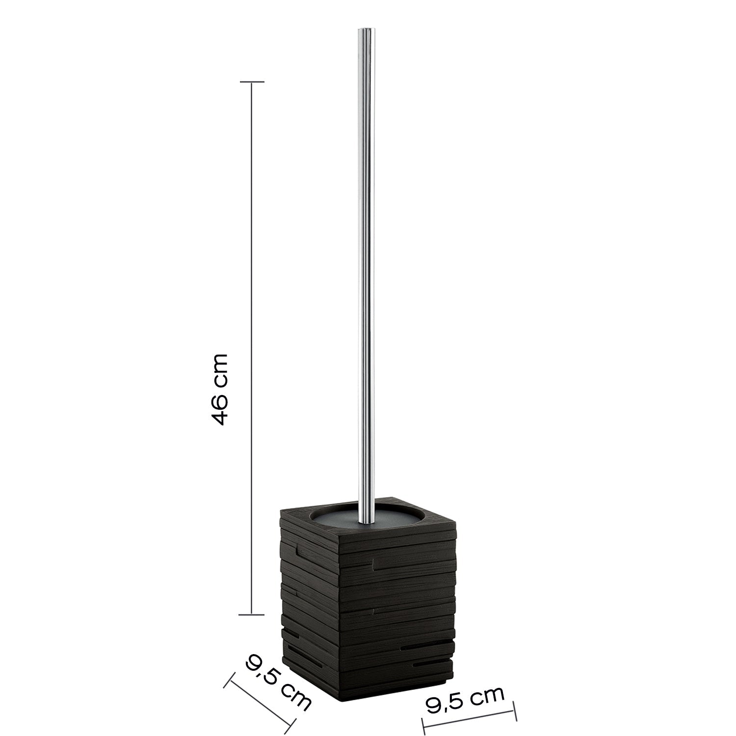  Scopino da appoggio con ciuffo in setole Gedy serie Quadrotto - Nero by CeramicStore | Lo specialista del tuo bagno