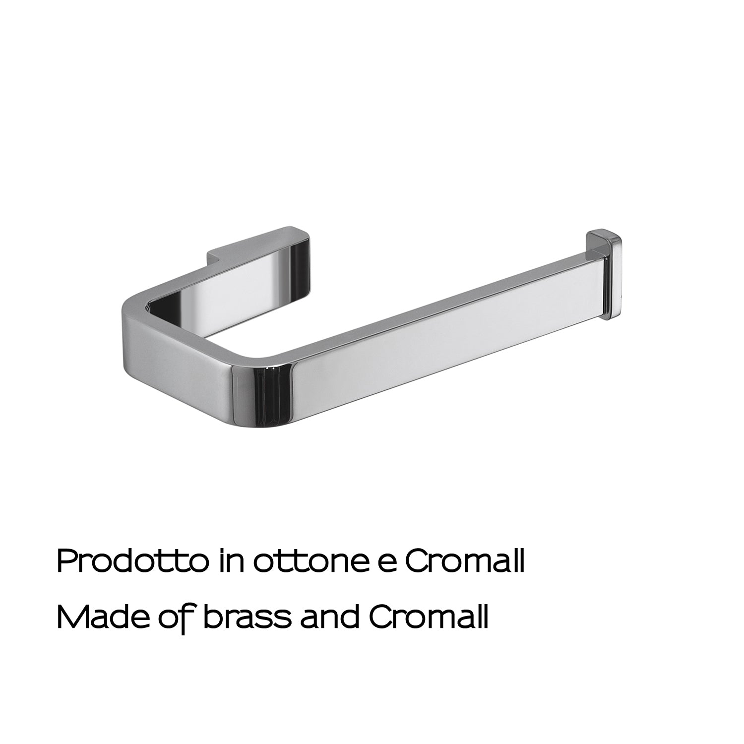  Portarotolo in Ottone e Cromall Gedy serie Samoa - Cromato